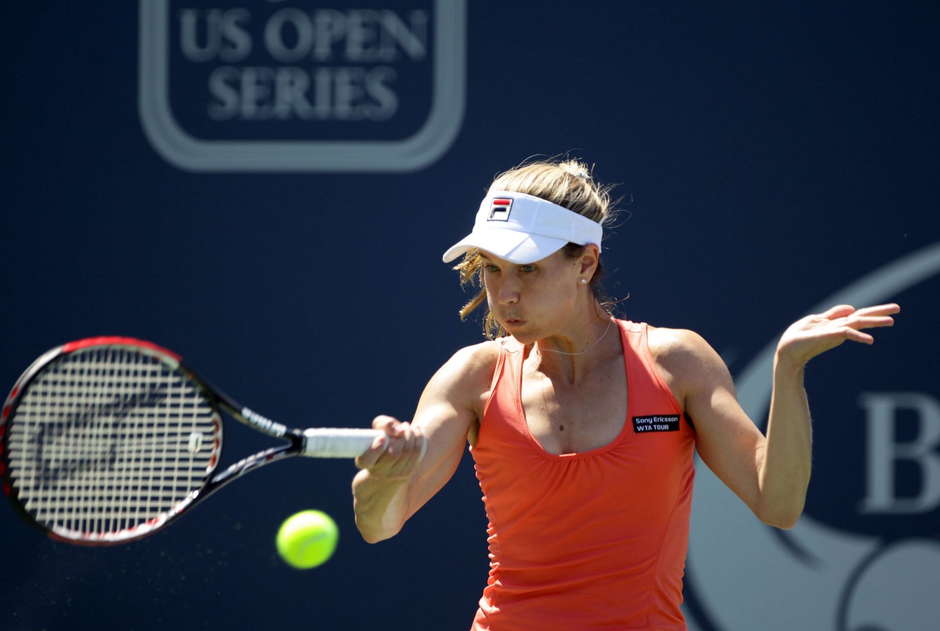 Ashley Harkleroad in action at the 2010 Bank of the West Classic